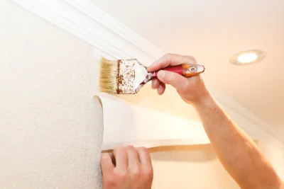Pose de papier peint au Bousquet-d'Orb — revêtements muraux et toiles de verre